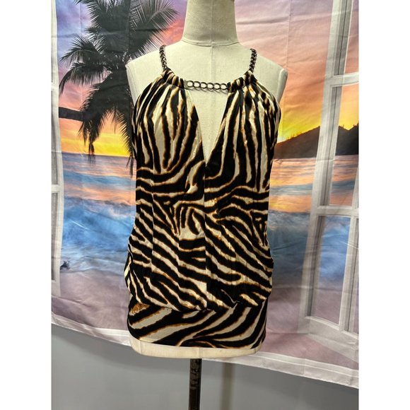 Moda International animal print mini or tunic XS - Picture 4 of 5